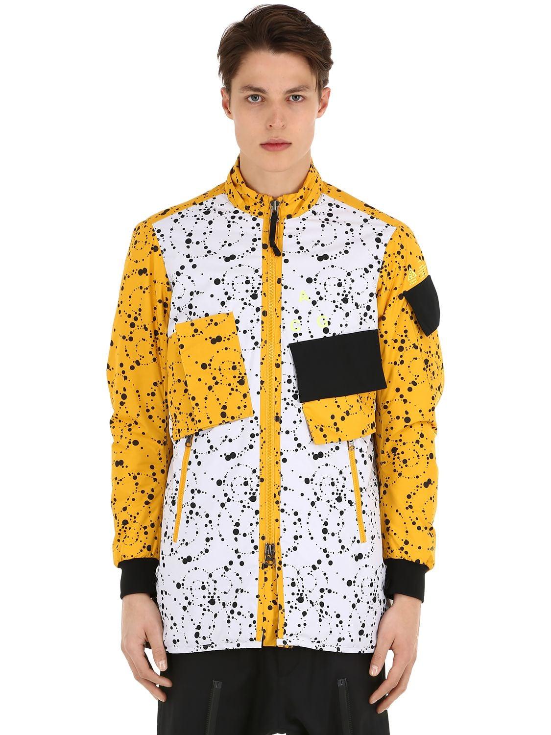 Nike Synthetic Nikelab Acg Insulated Ripstop Jacket in White/Yellow  (Yellow) for Men - Lyst