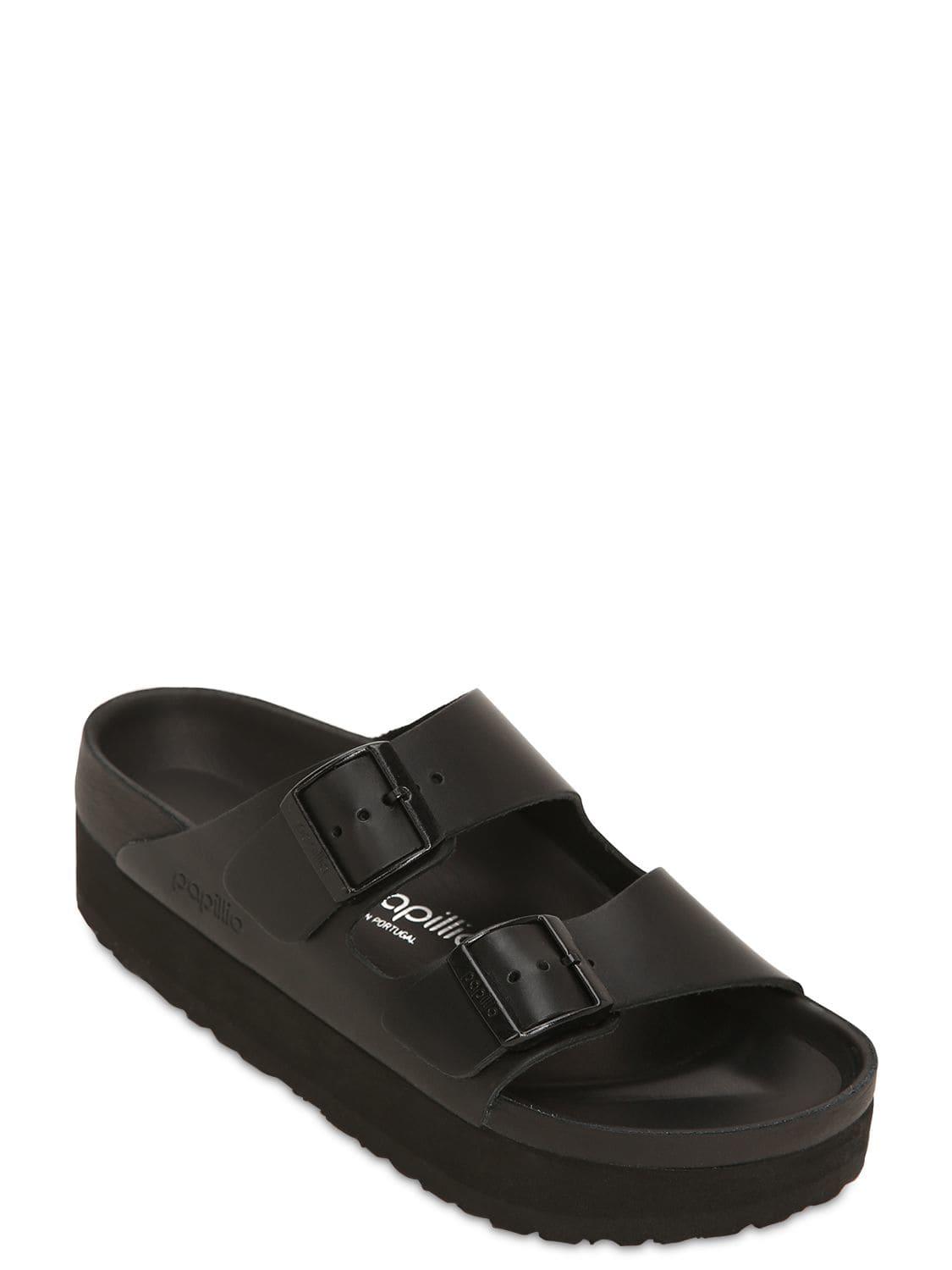 Birkenstock Papillio Arizona Platform Sandals in Black | Lyst UK