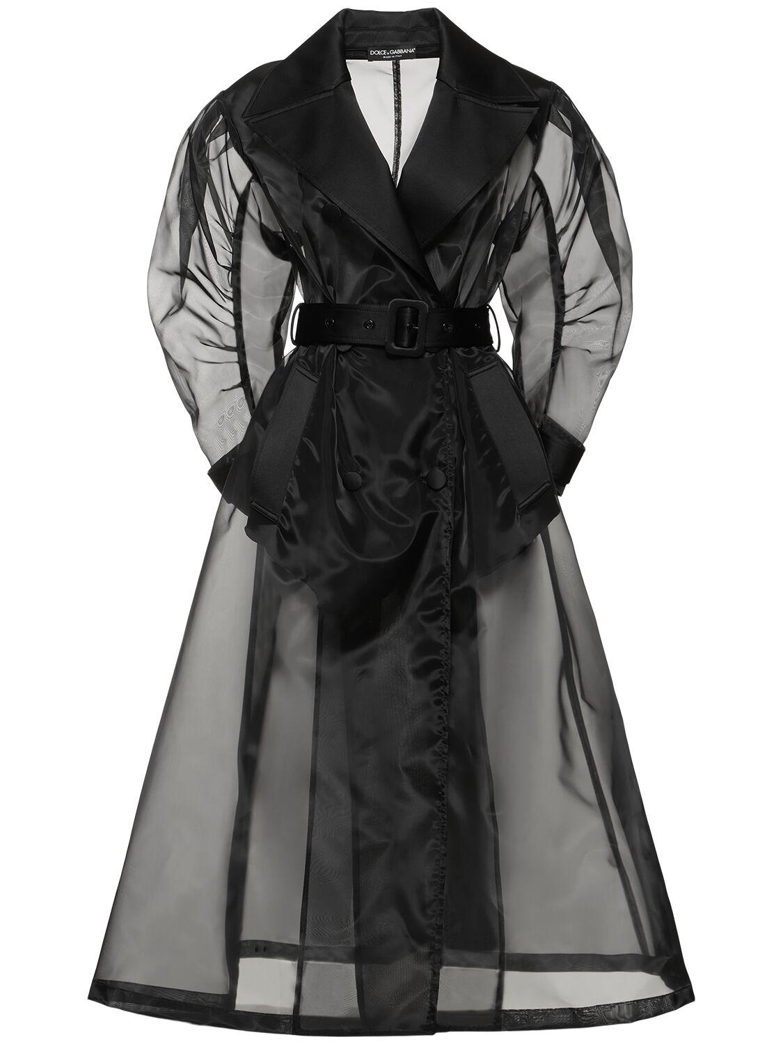 Organza trench coat sale
