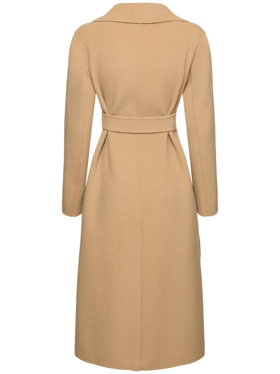 Weekend by Maxmara Manu ウールベルテッドコート ナチュラル | Lyst