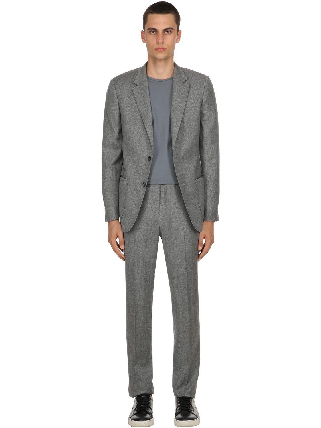 Zegna Techmerino Wash'n Go Suit in Gray for Men | Lyst