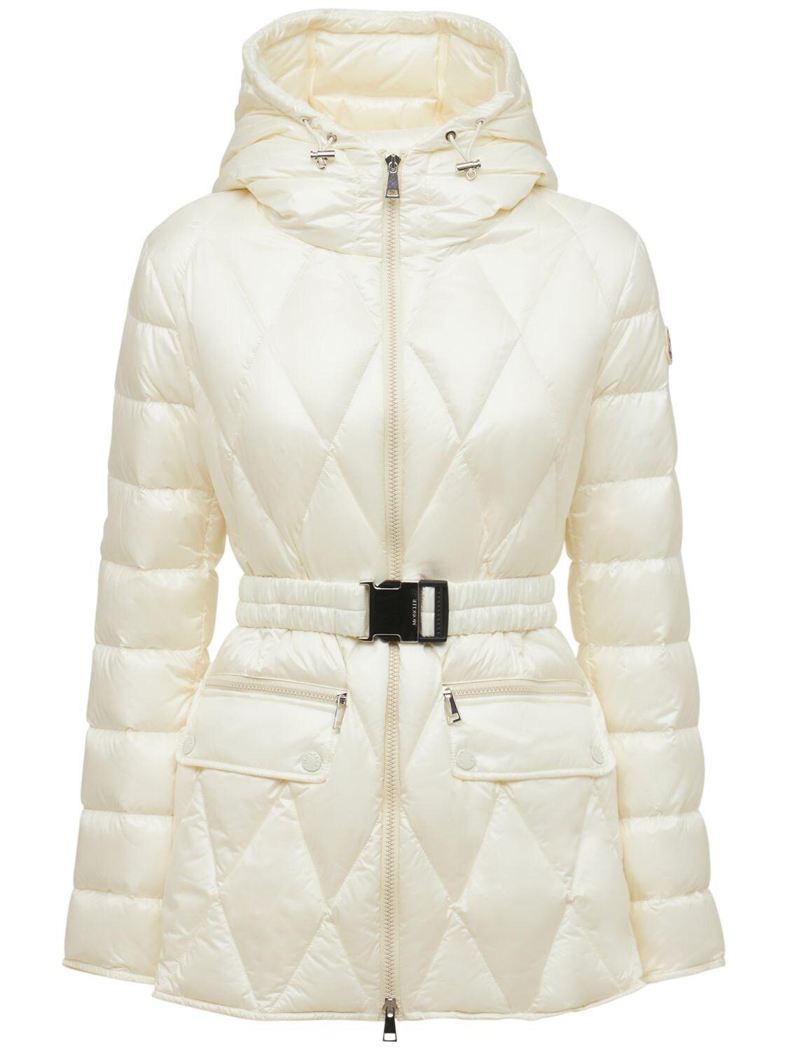 Moncler Serignan Nylon Quilted Down Jacket in White | Lyst