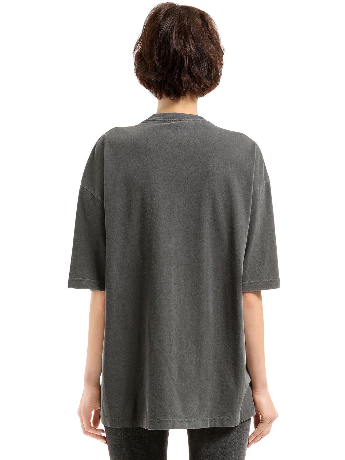 関税・送料込 BALENCIAGA VINTAGE JERSEY OVERSIZED Tシャツ Balenciaga Optical Print Oversized Jersey T-Shirt - Bergdorf