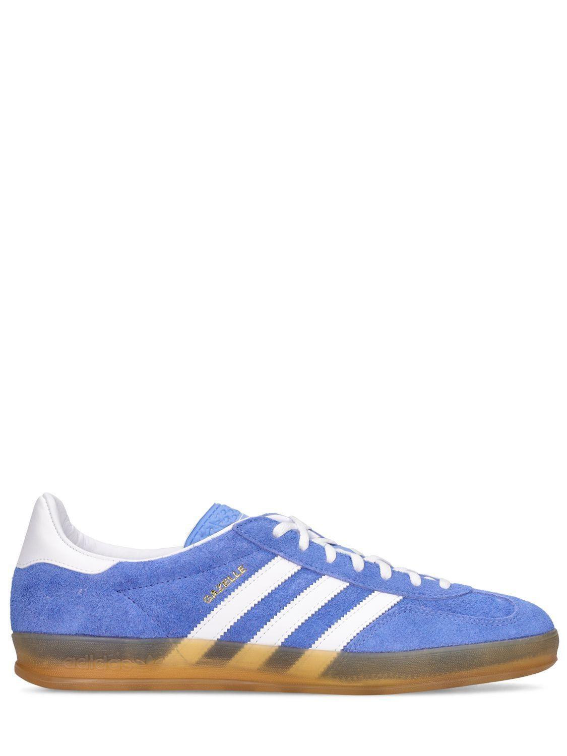 adidas Originals Gazelle Indoor Sneakers in Blue | Lyst