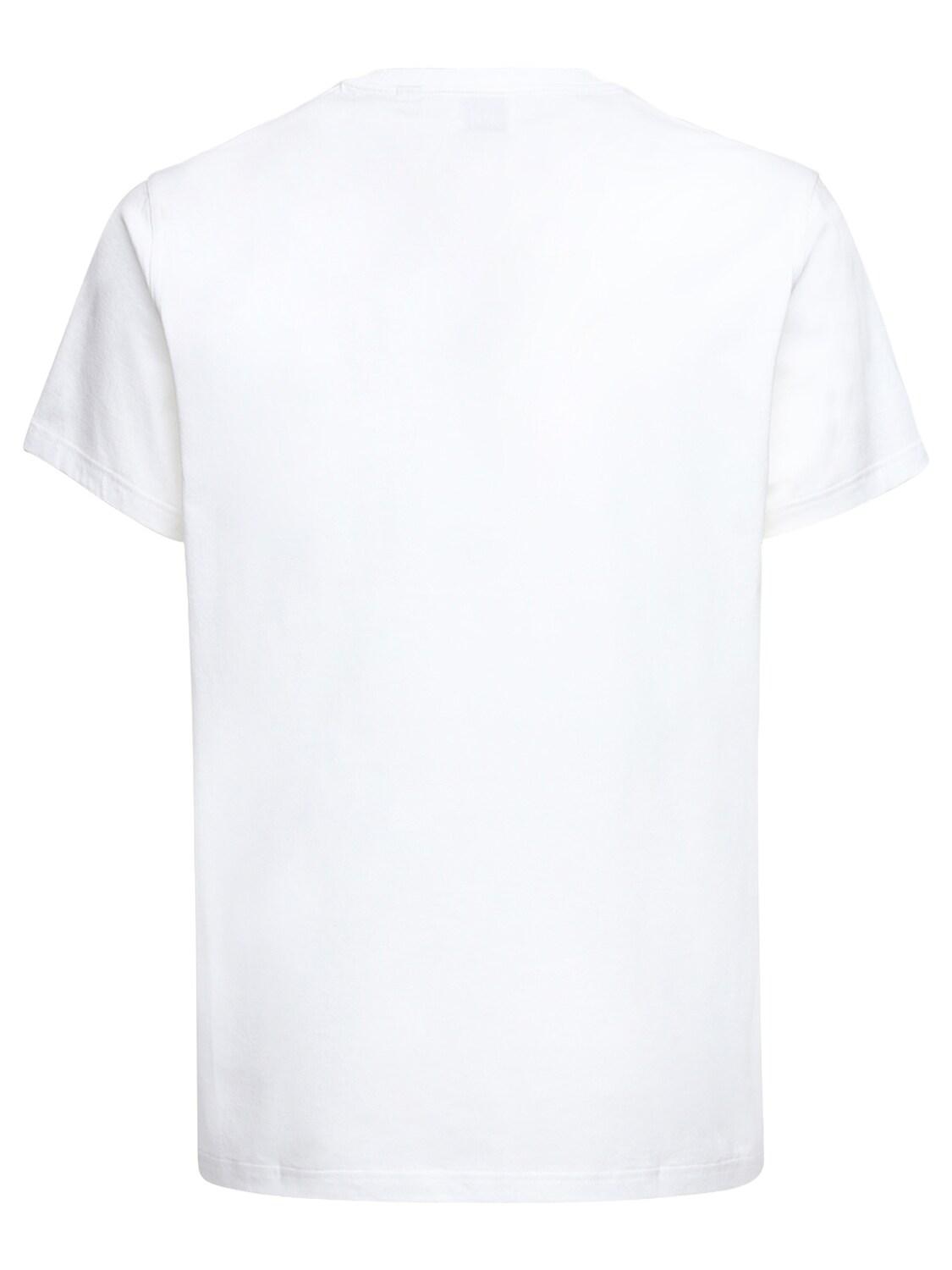 Burberry Tb Logo Embroidery Cotton Jersey T-shirt in White for Men 