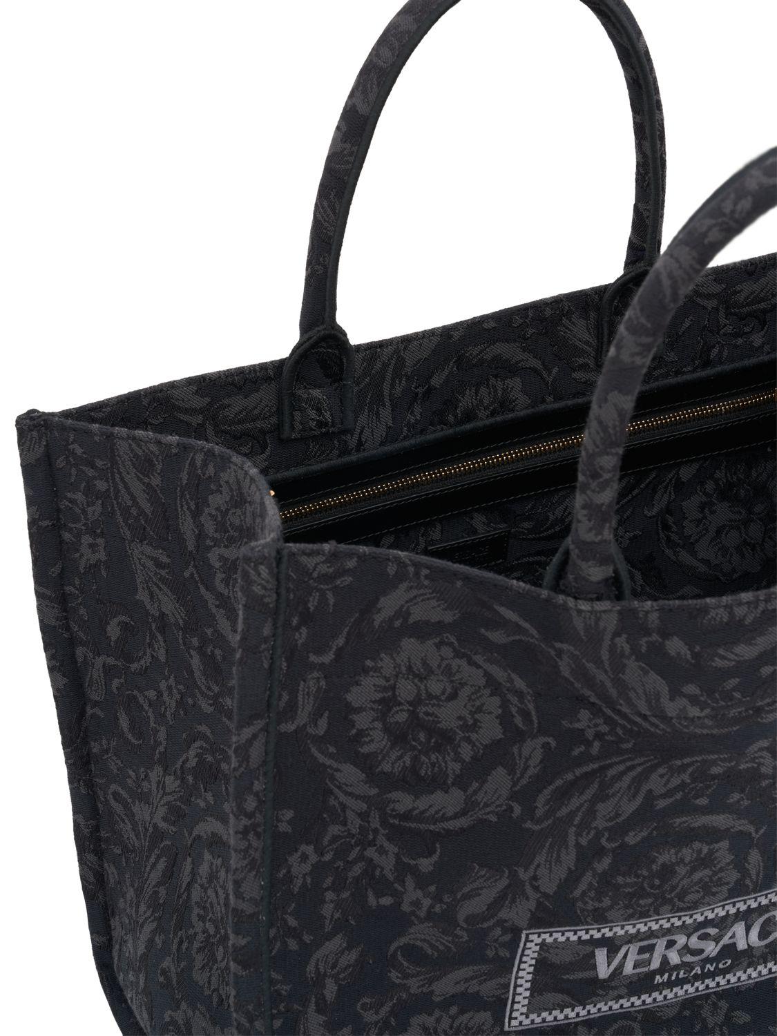 Versace tote bag black sale