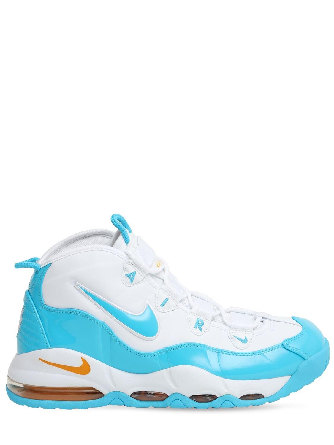Nike Leather Air Max Up Tempo '95 Sneakers in White/Blue (Blue) for Men |  Lyst