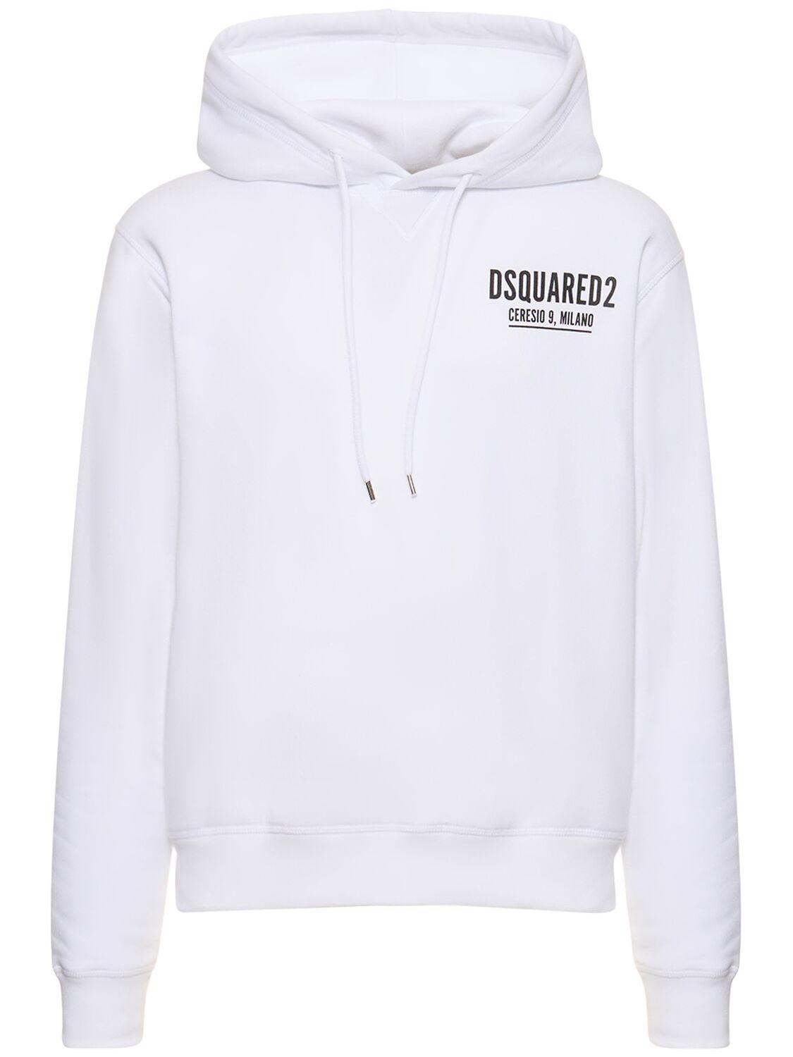 Dsquared hotsell white hoodie