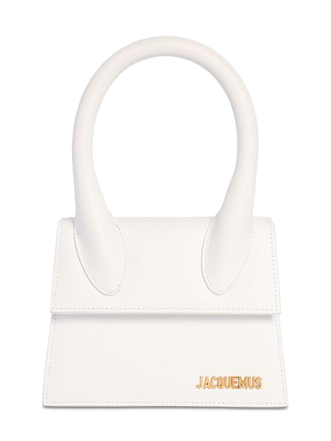 Jacquemus Le Chiquito Leather Top-handle Bag in White | Lyst