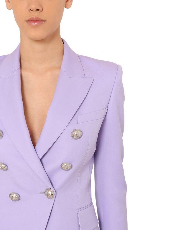 balmain lilac blazer