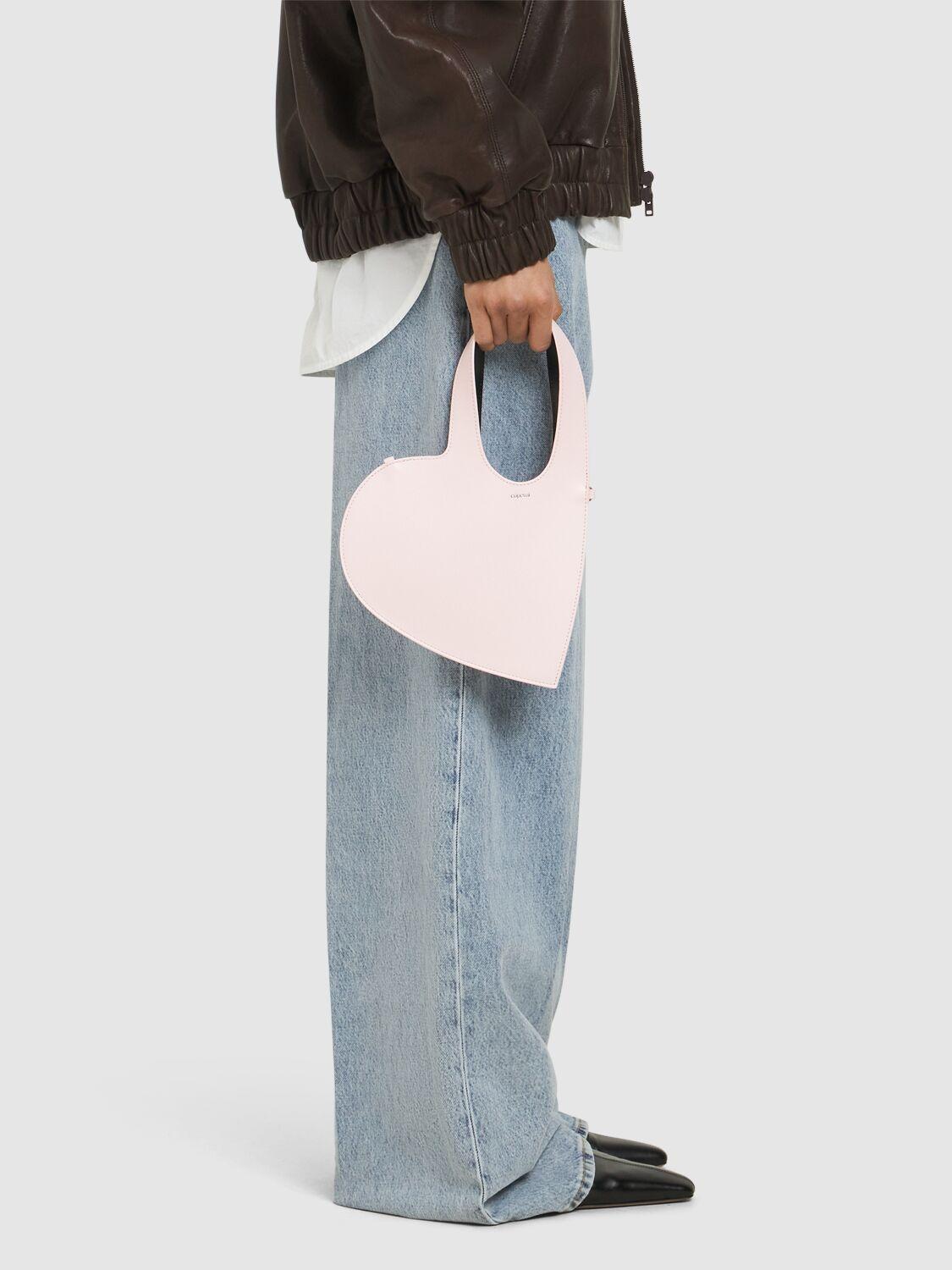 Coperni Baby Hart Leather Crossbody Bag in Pink | Lyst