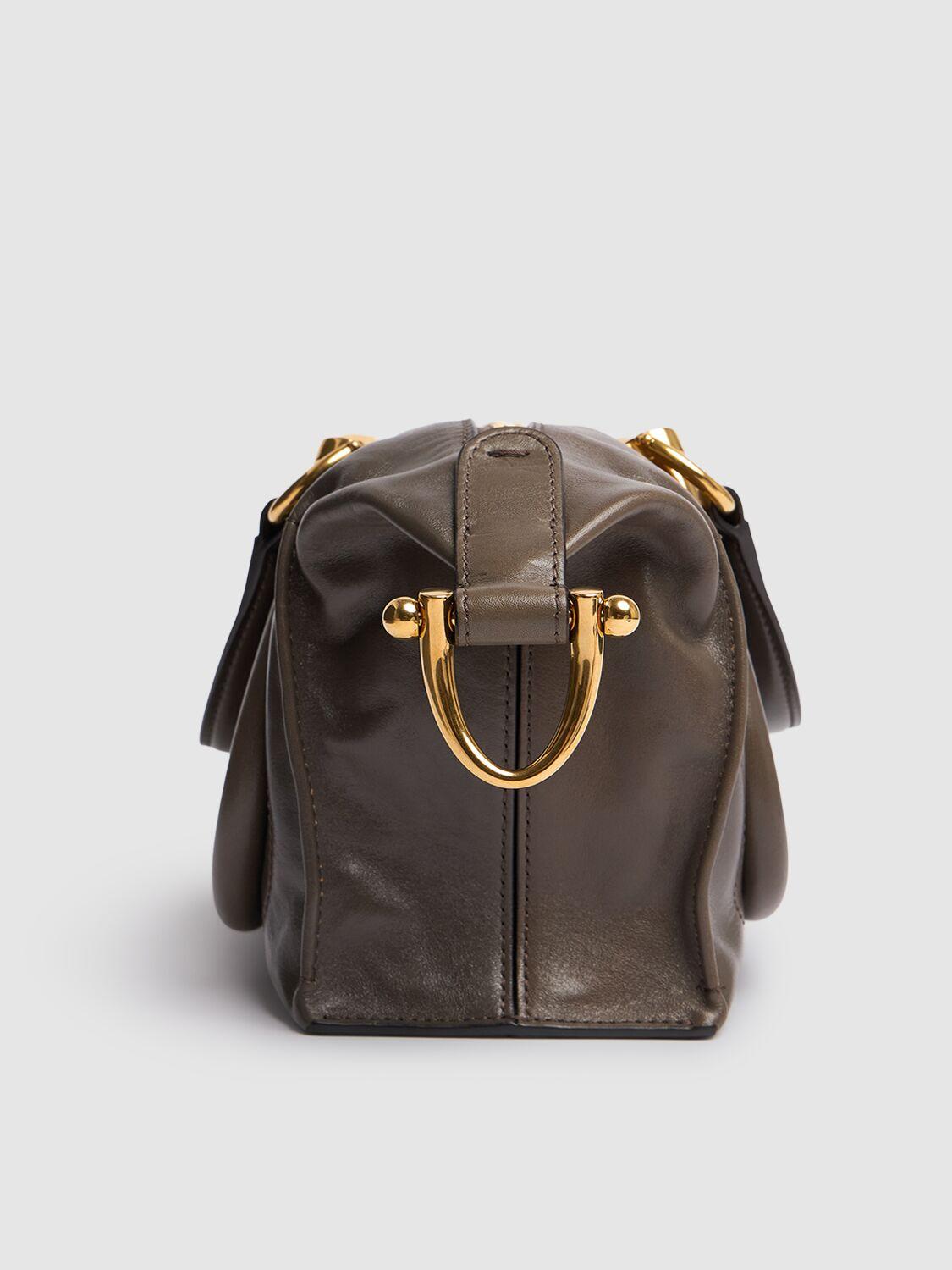 Chloé レディース ブラウン Paraty 24 シャイニーレザーバッグ トップ 