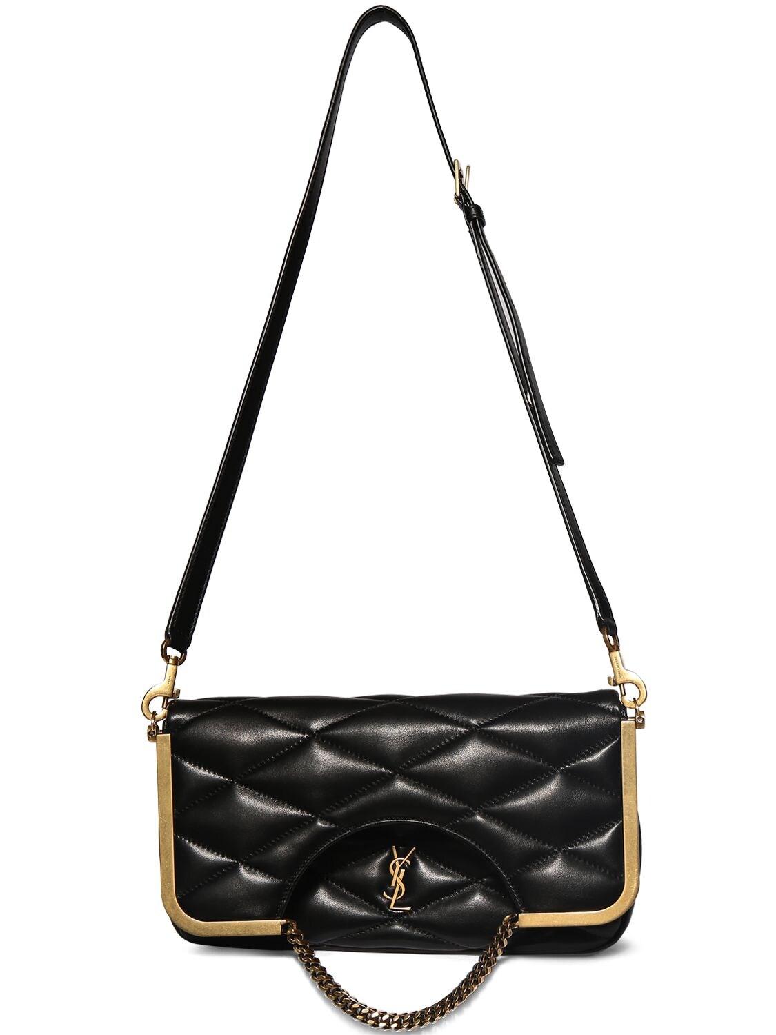 Saint Laurent Monogram Quilted Leather Clutch