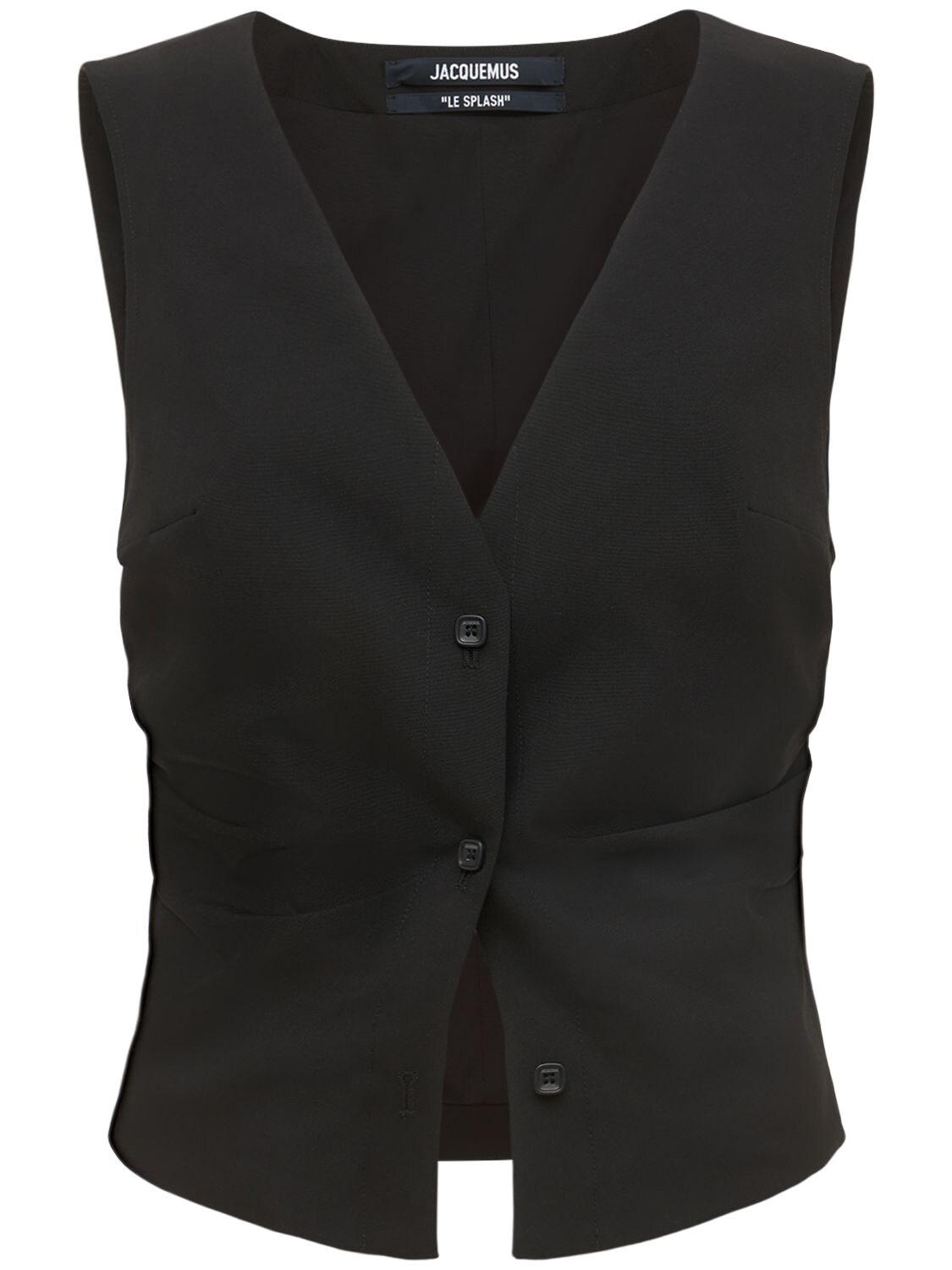 Jacquemus Le Gilet De Costume Cool Wool Gilet in Black | Lyst