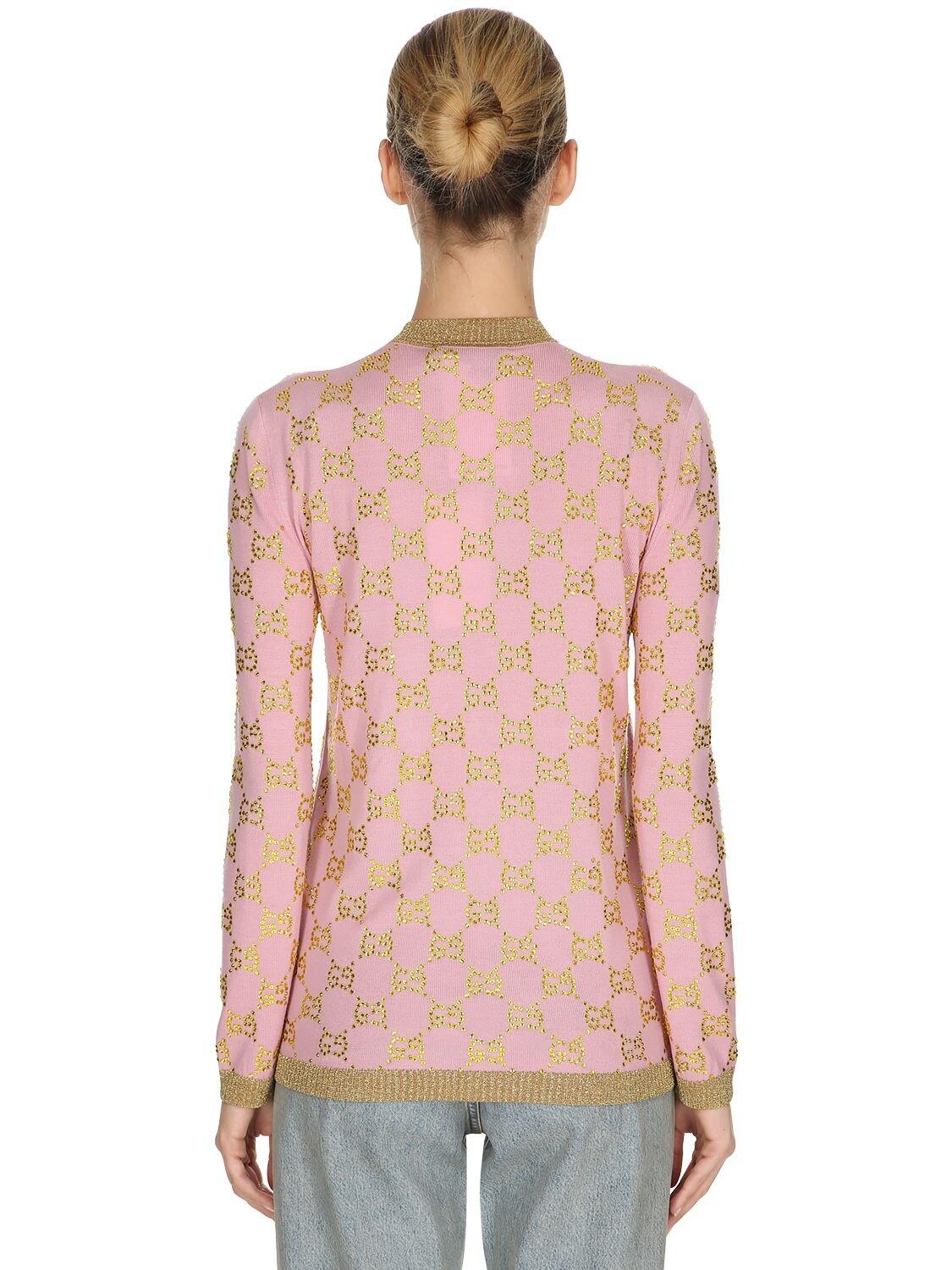 pink and yellow gucci sweater