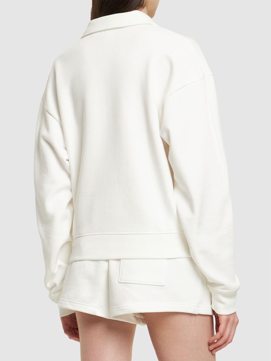 Sporty&Rich×Lacoste Serif Polo Half Zips Sporty & Rich Lacoste Serif Polo Blue Half Zips Sporty & Rich