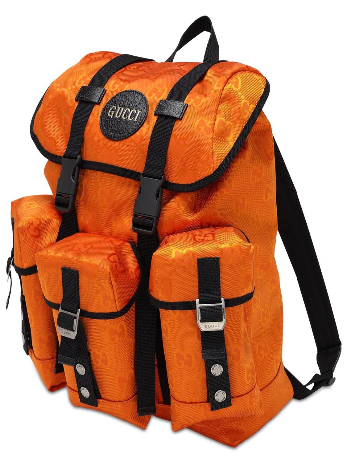 orange gucci backpack