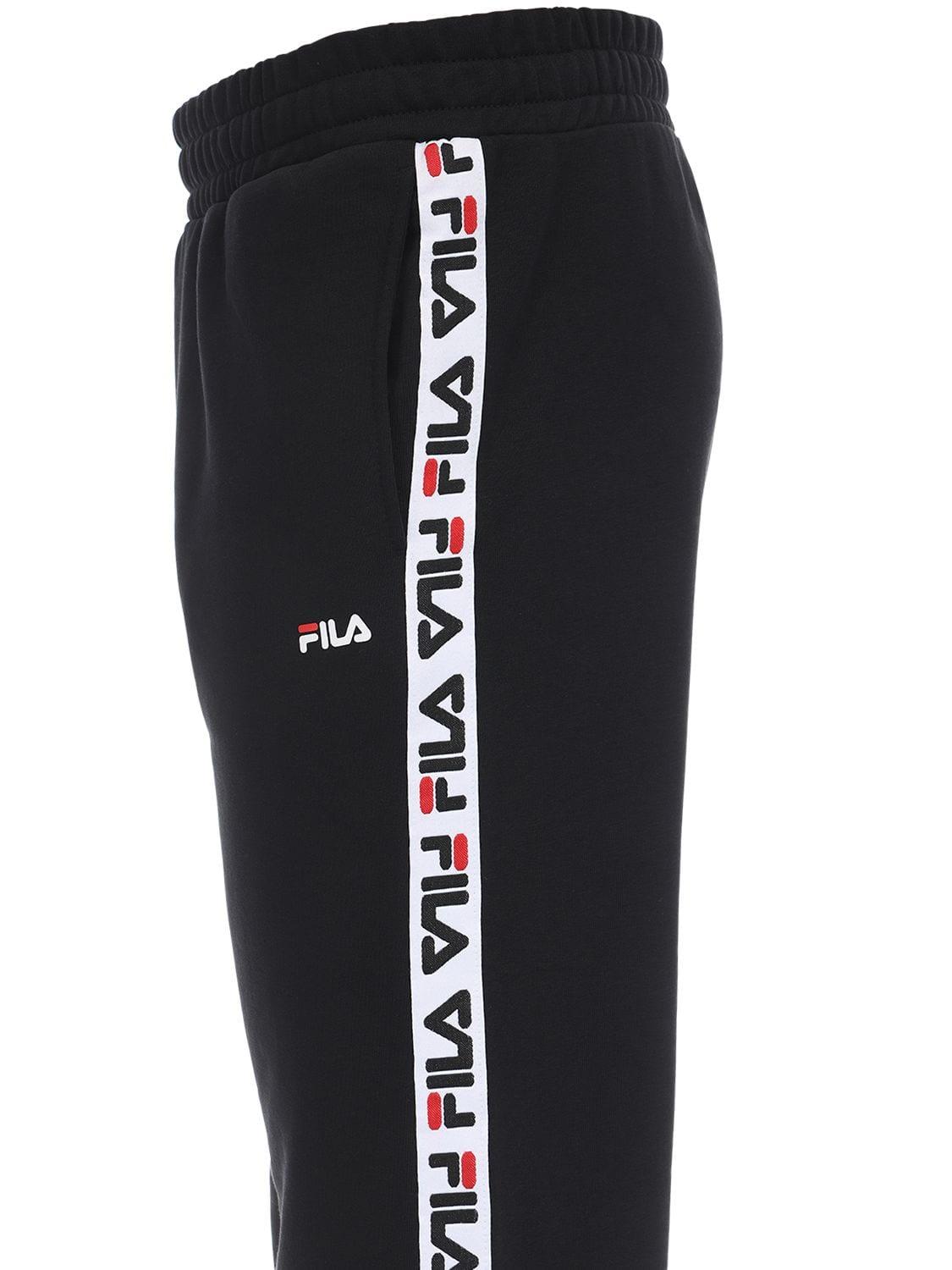 Fila Logo Tape Cotton Blend Sweatpants 