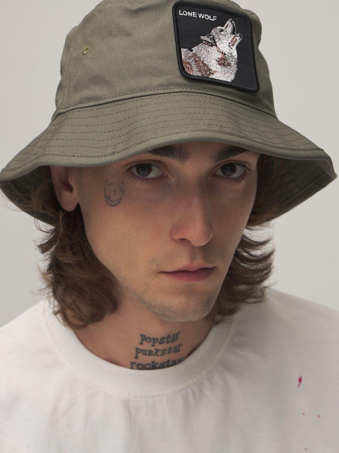 Goorin Bros Lone Wolf Patch Bucket Hat 