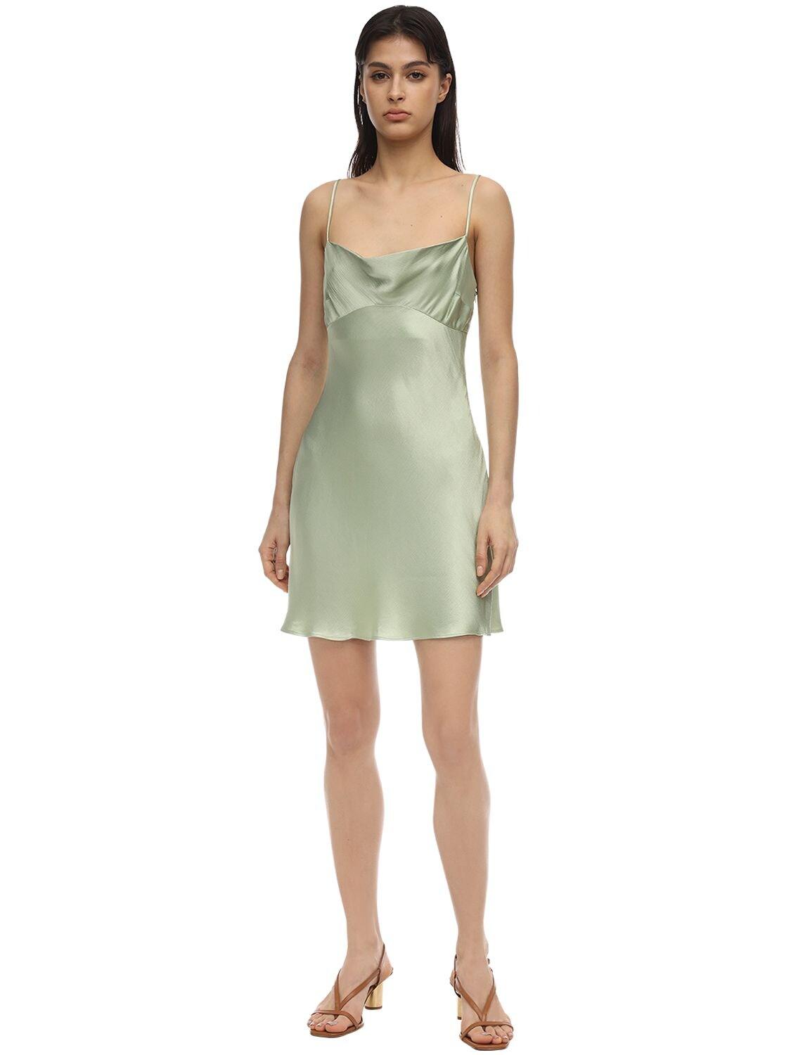 Bec & Bridge Crest Satin Mini Dress in Mint (Green) - Lyst