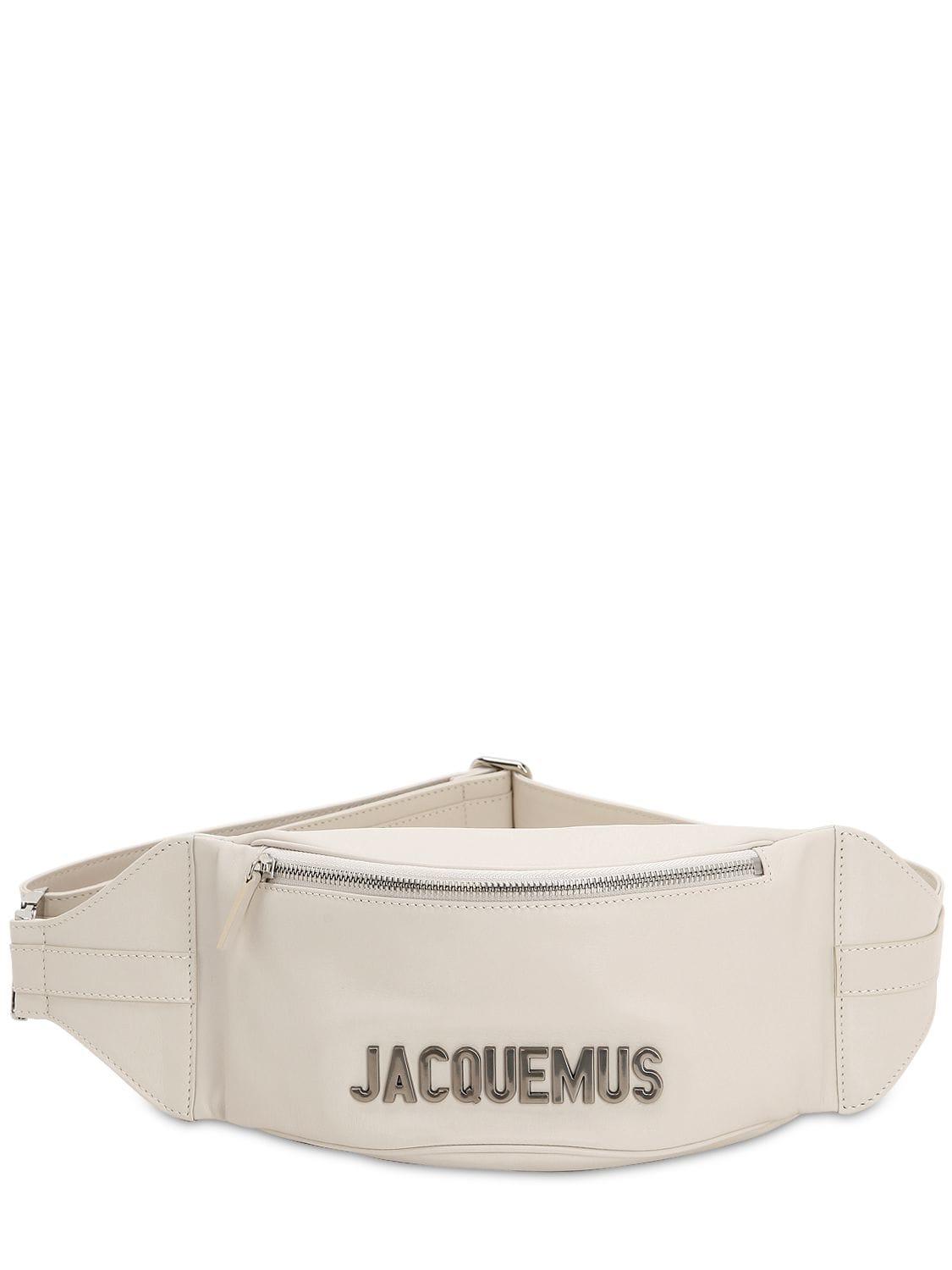 Jacquemus La Banane Leather Belt Bag in Natural for Men | Lyst