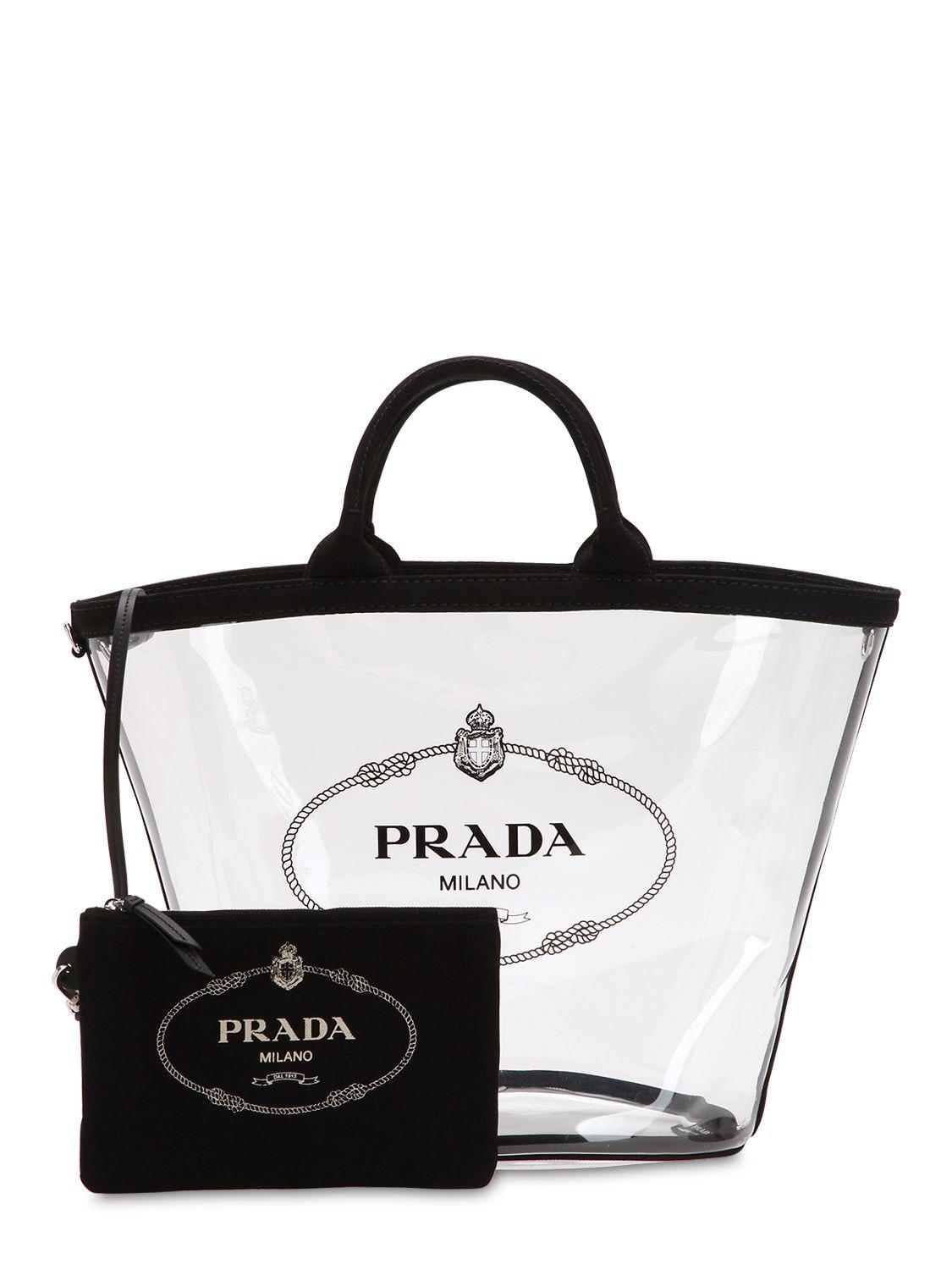 prada canvas pouch
