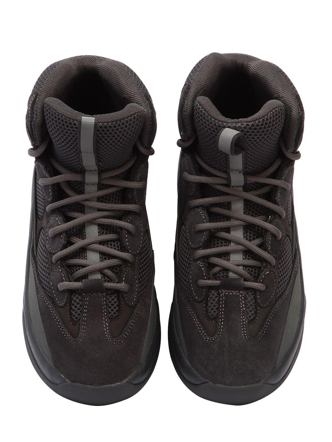 Yeezy Leather Season 6 Desert Rat Boots in Grey (Gray) for Men - Lyst