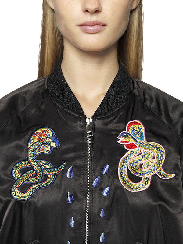 diesel satin bomber jacket