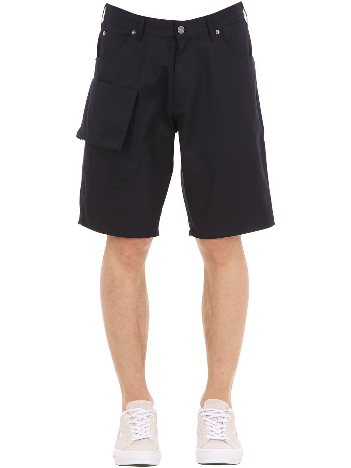 Jacquemus Le Short Gadjo Cotton Blend Shorts in Blue for Men - Save 40% ...