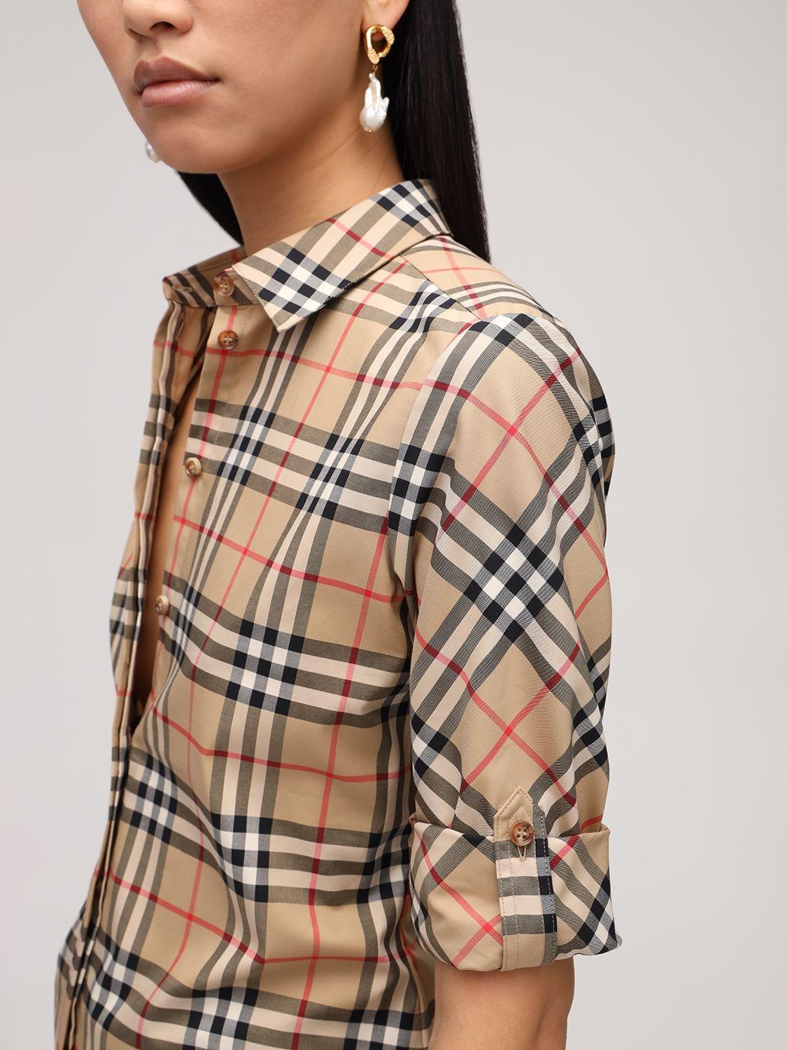 burberry print blouse
