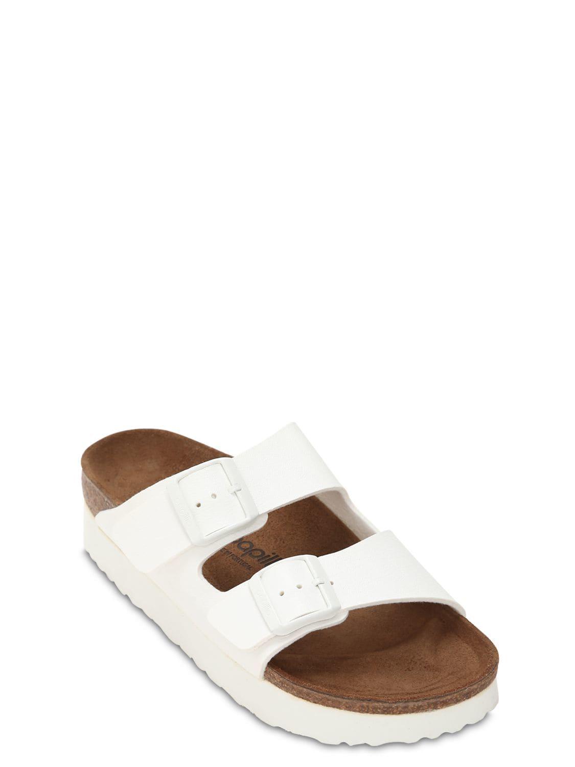 birkenstock papillio platform white