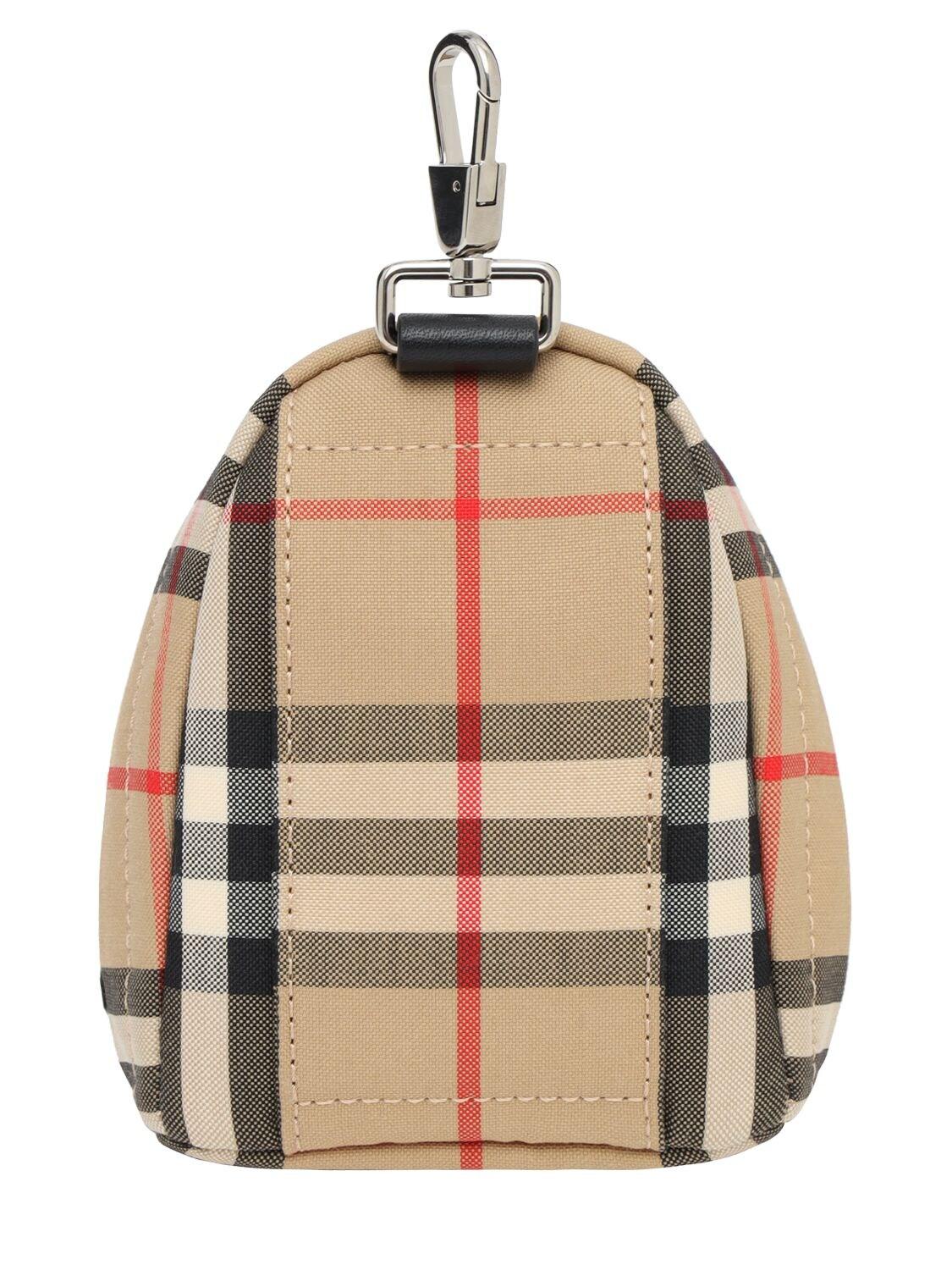 Burberry Mini Jett Check Canvas Key Holder for Men Lyst