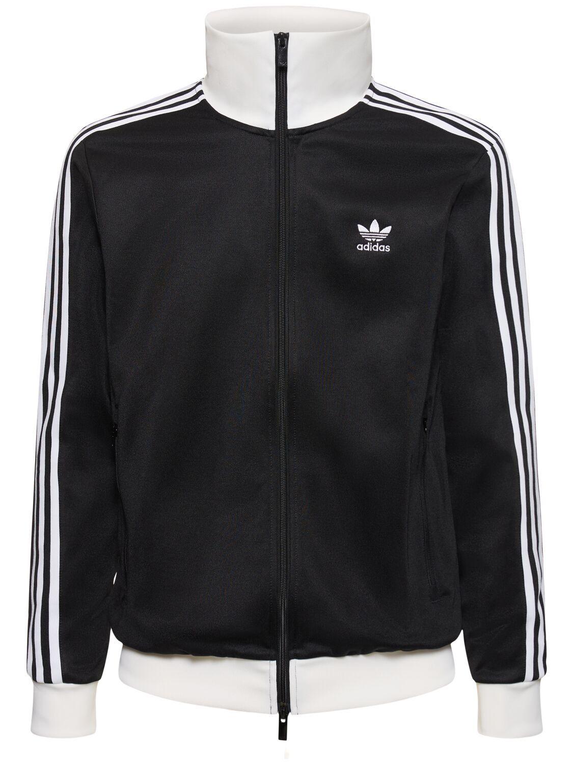 adidas Originals Beckenbauer Cotton Blend Track Jacket in Black for Men |  Lyst