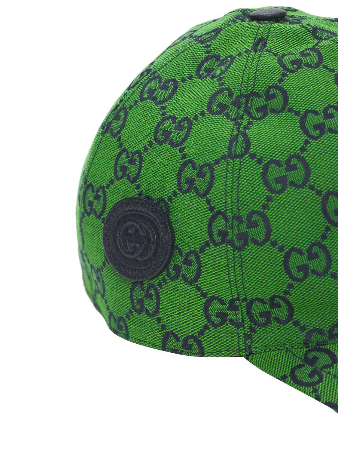 Casquette En Toile "gg Multicolor" Gucci en coloris Vert | Lyst