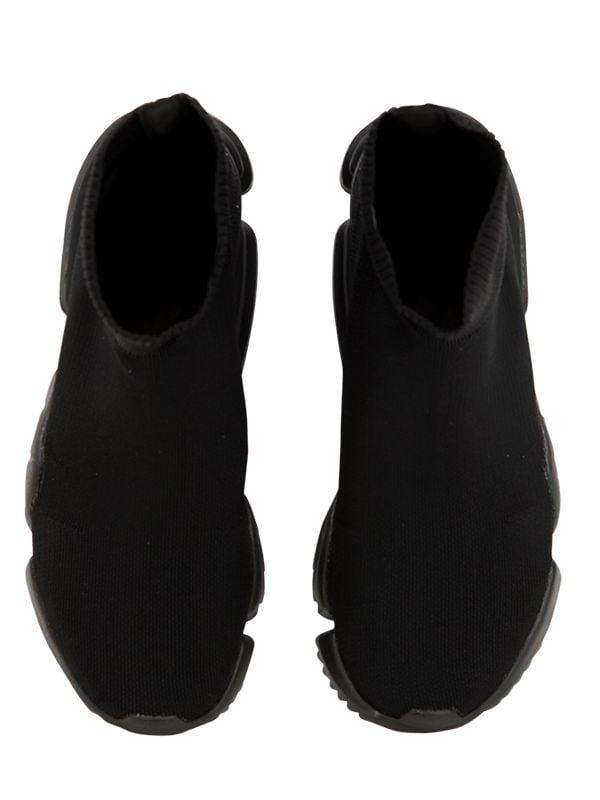 Reebok Knit Sock Sneakers in Black | Lyst