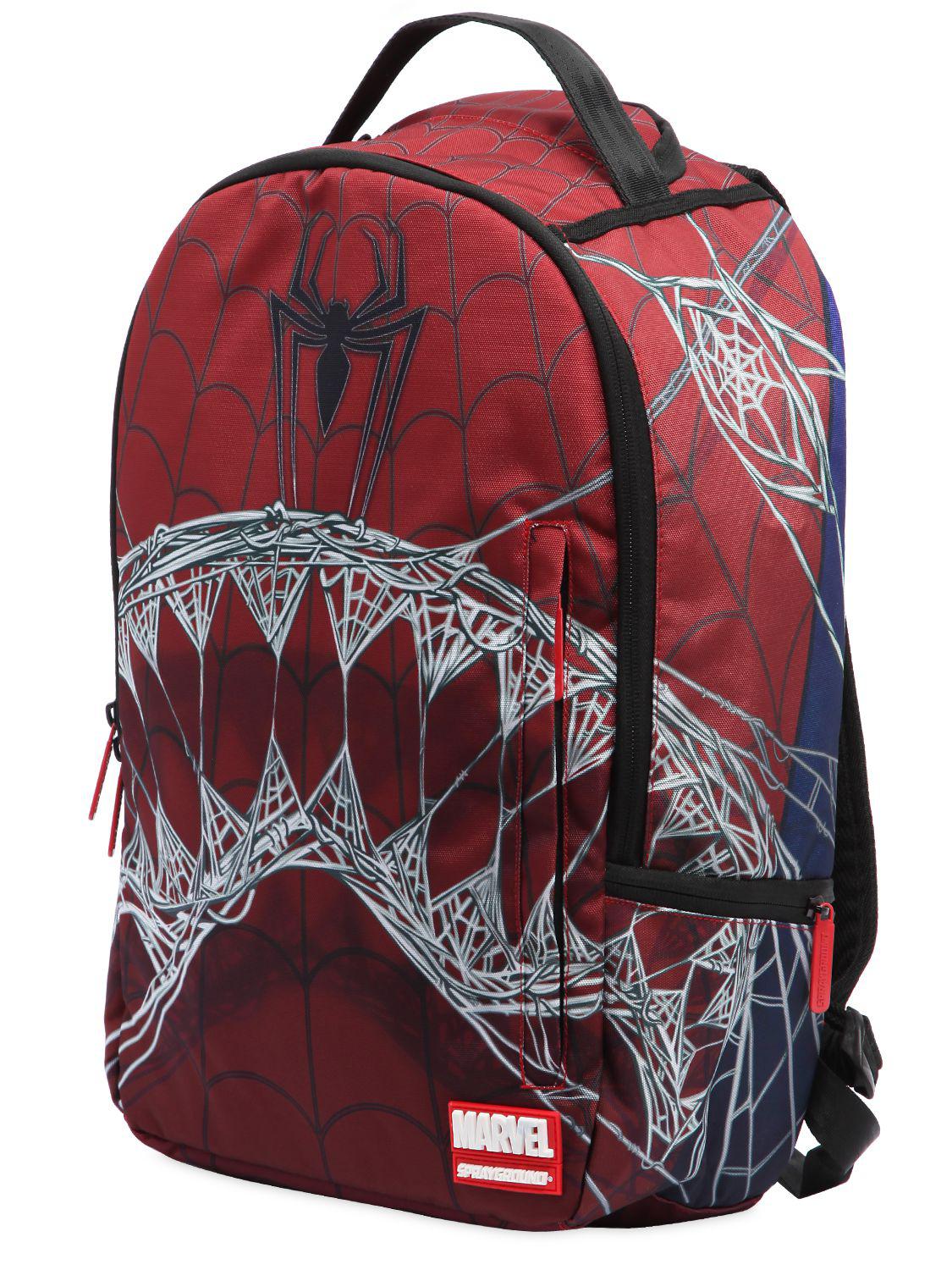 Spider print canvas backpack - SPRAYGROUND - Boys