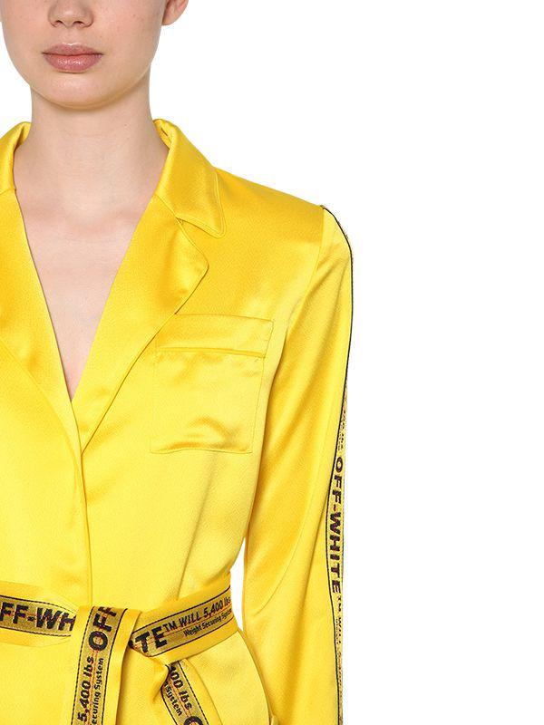 yellow off white blazer