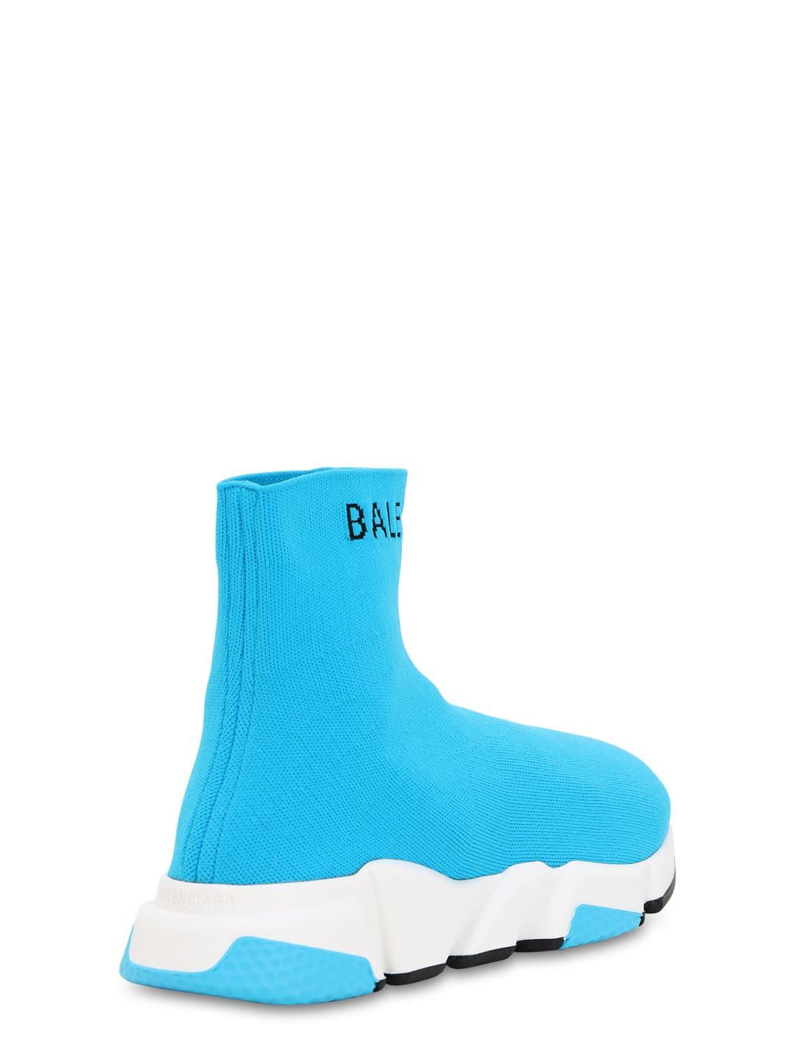 balenciaga speed trainer turquoise