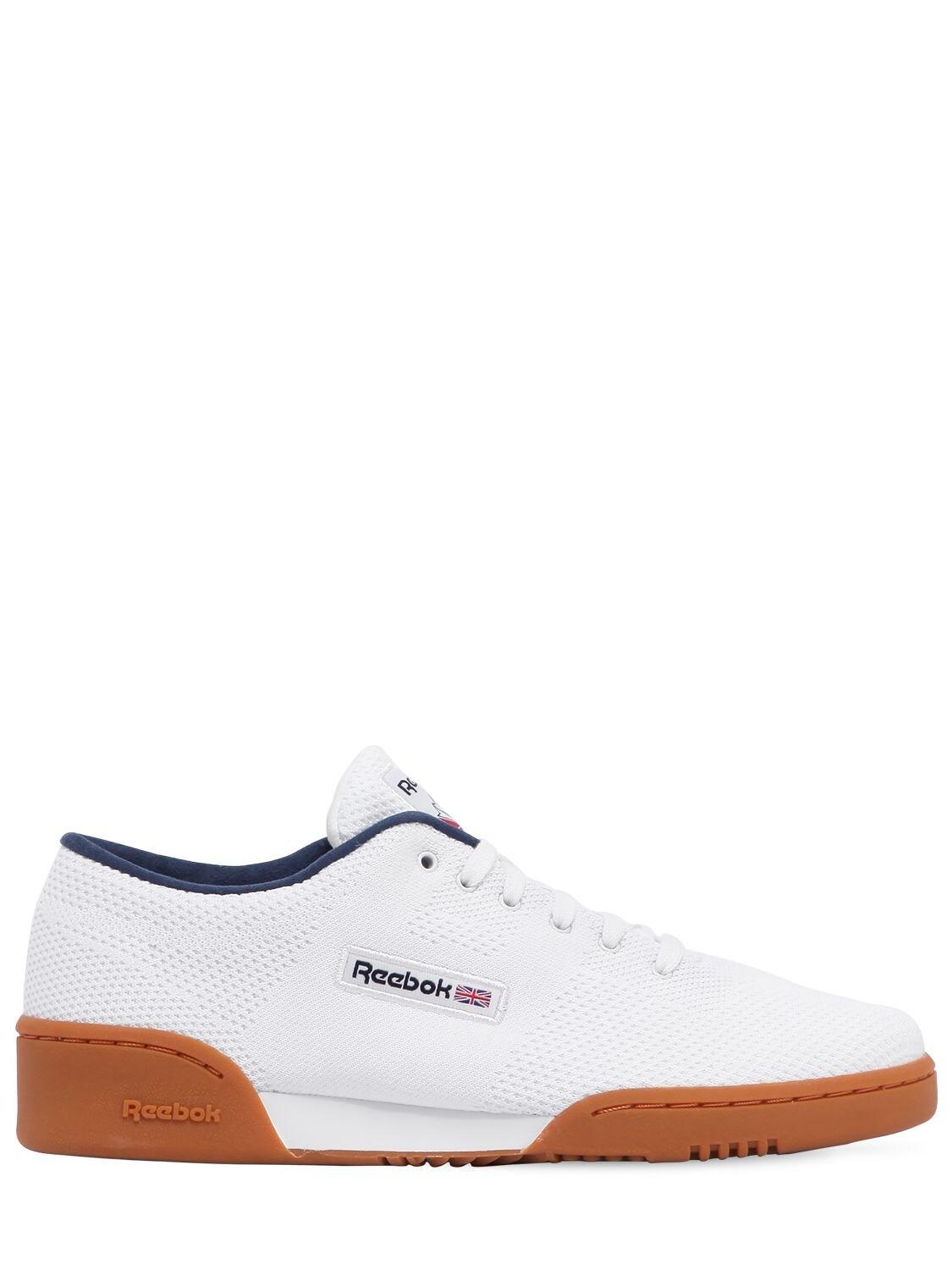 Reebok Workout Clean Og Knit Sneakers in White for Men Lyst UK
