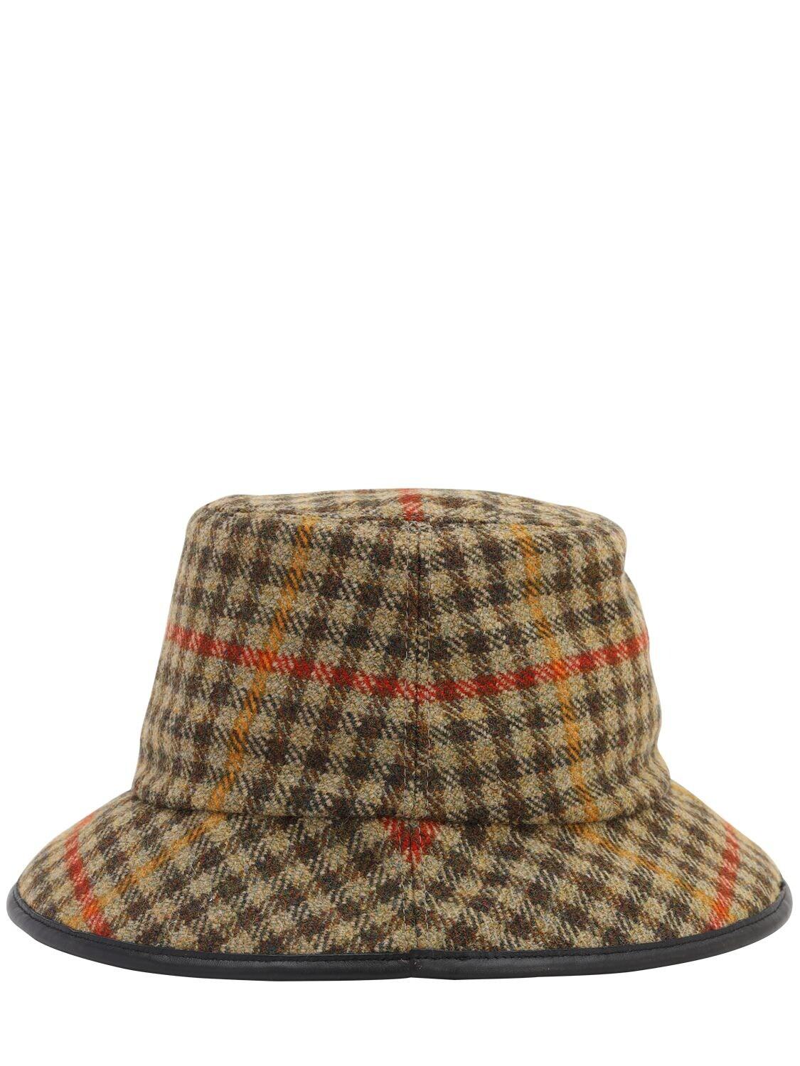 Gucci Check Wool Bucket Hat for Men Lyst