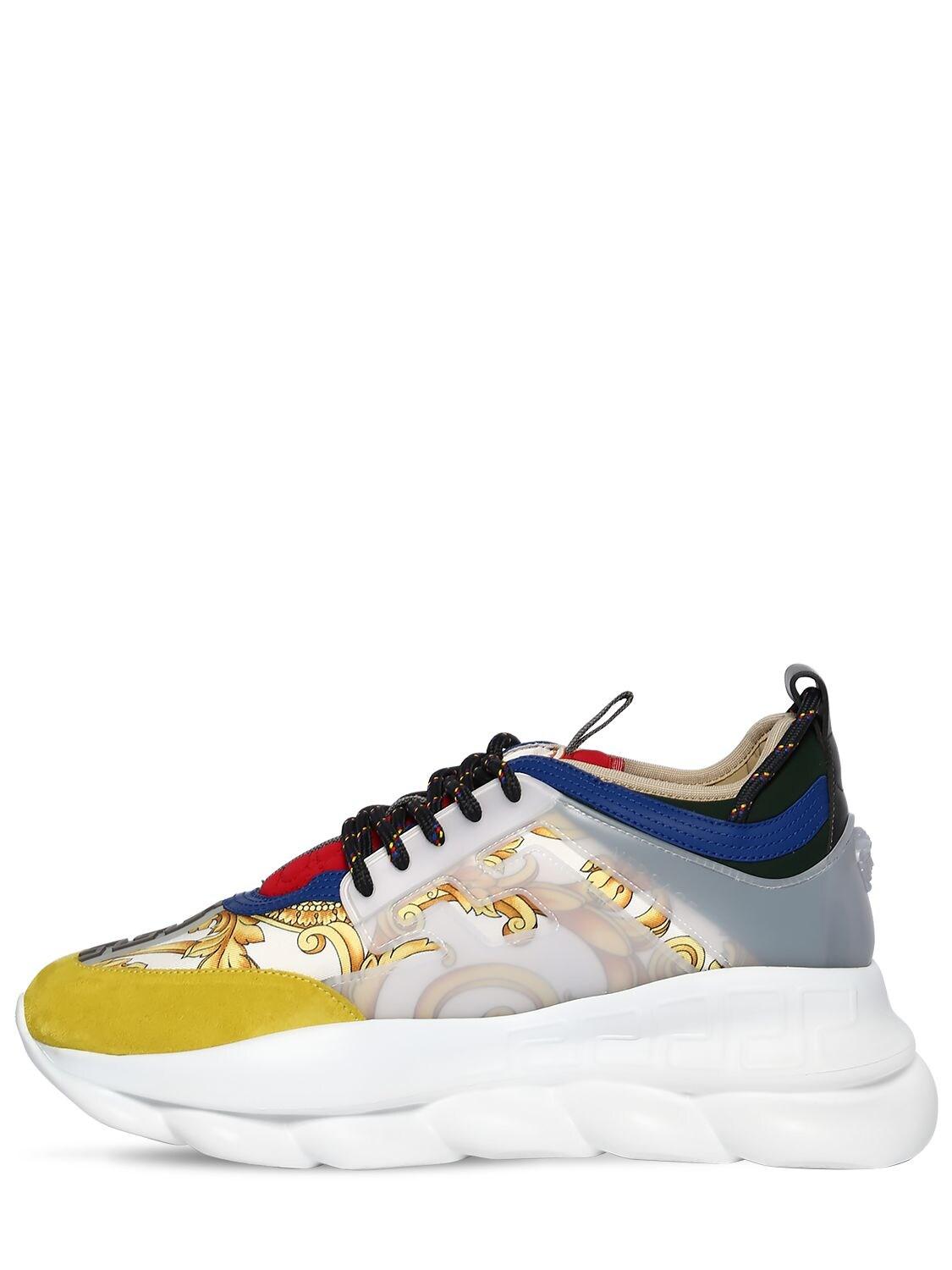 versace chain reaction yellow and blue