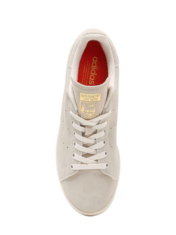 adidas Originals Stan Smith Suede Sneakers in Beige (Natural) for Men - Lyst