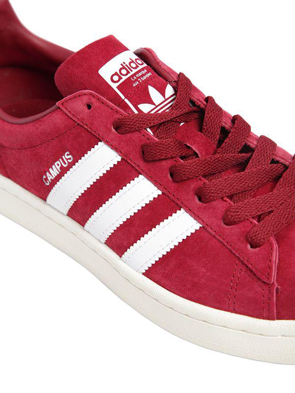 adidas Leather Trimm Trab in Bordeaux (Red) for Men | Lyst