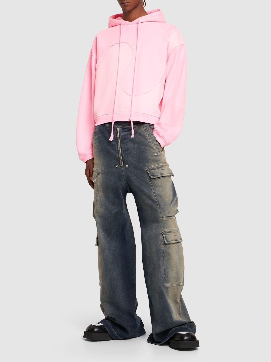 ERL Unisex Swirl Knit Hoodie in Pink | Lyst
