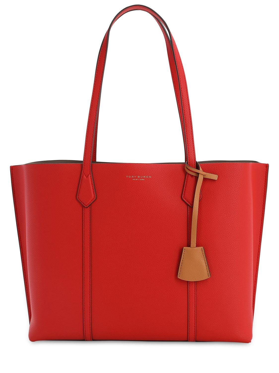 tory burch perry leather tote bolsa