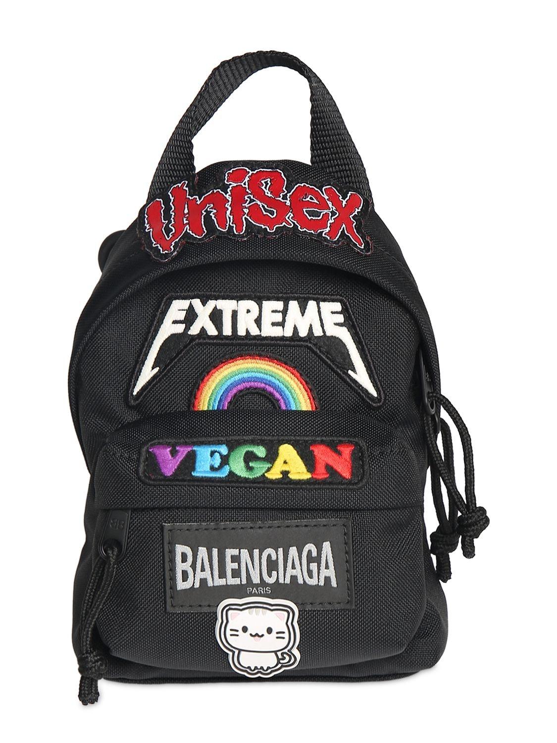 Balenciaga Gamer Patch Oversized Nylon Backpack in Black for Men Lyst