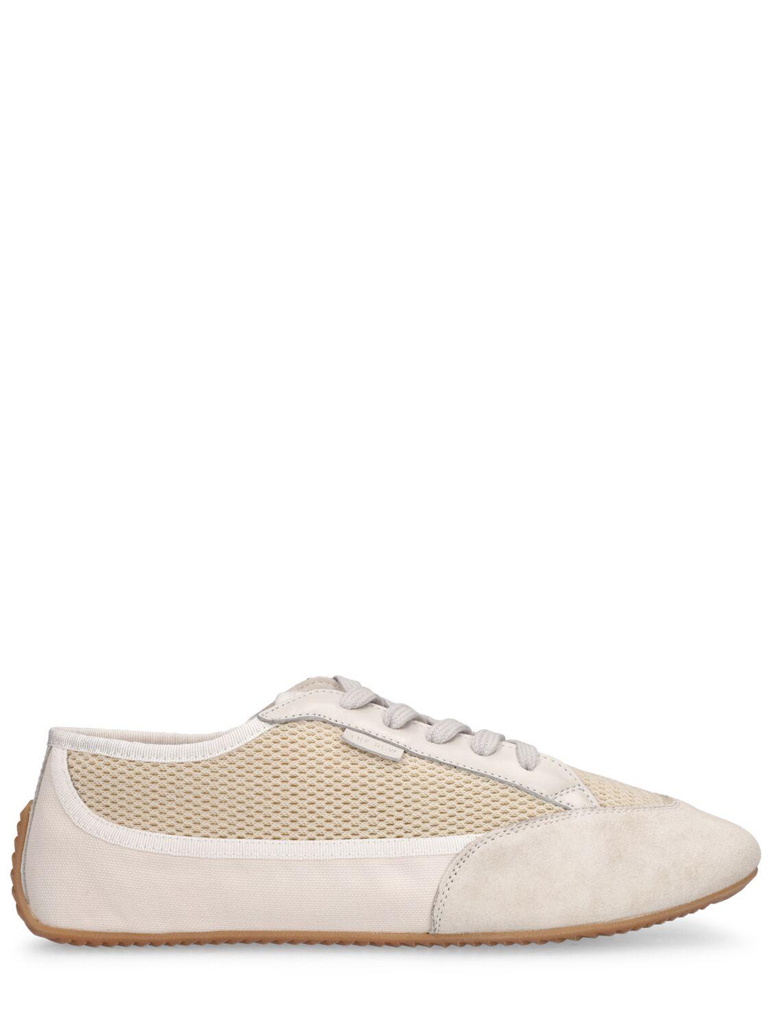 The Row Bonnie Leather Sneakers | Lyst Canada