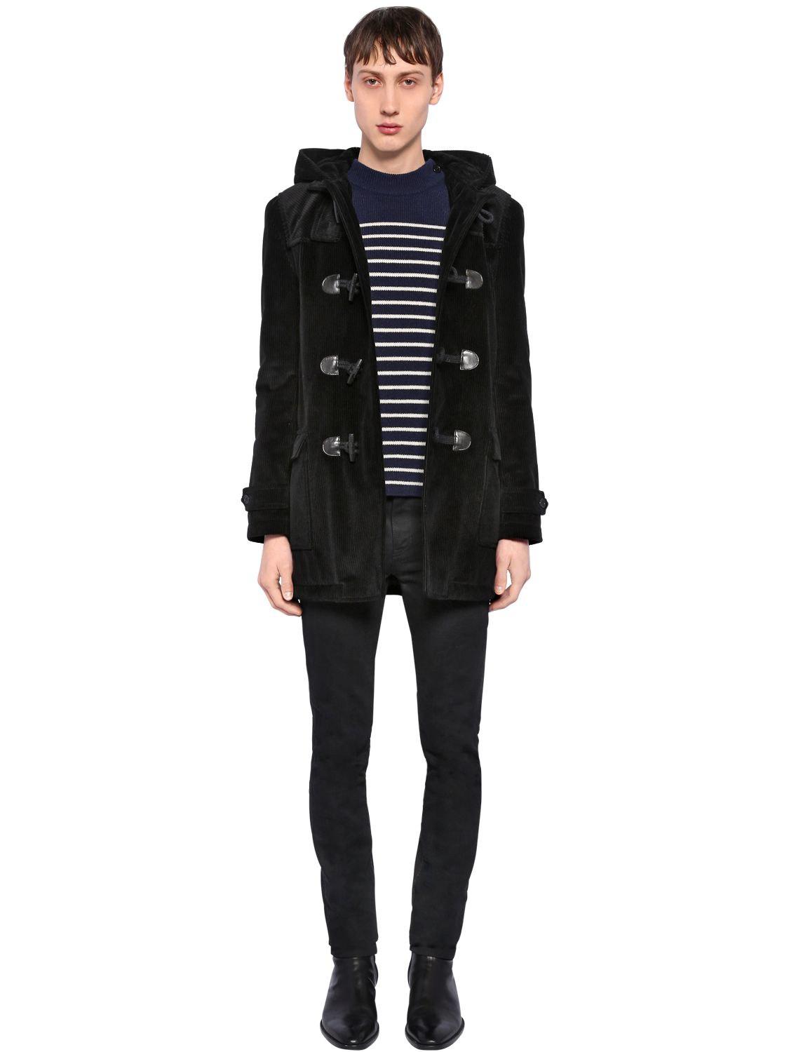 saint laurent shearling coat