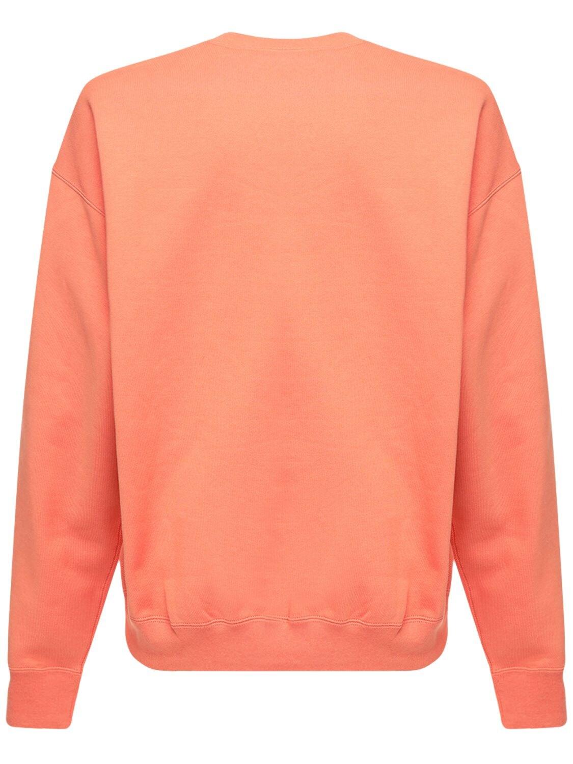 Nike Lab Fleece Crewneck Sweatshirt in Orange for Men - Lyst