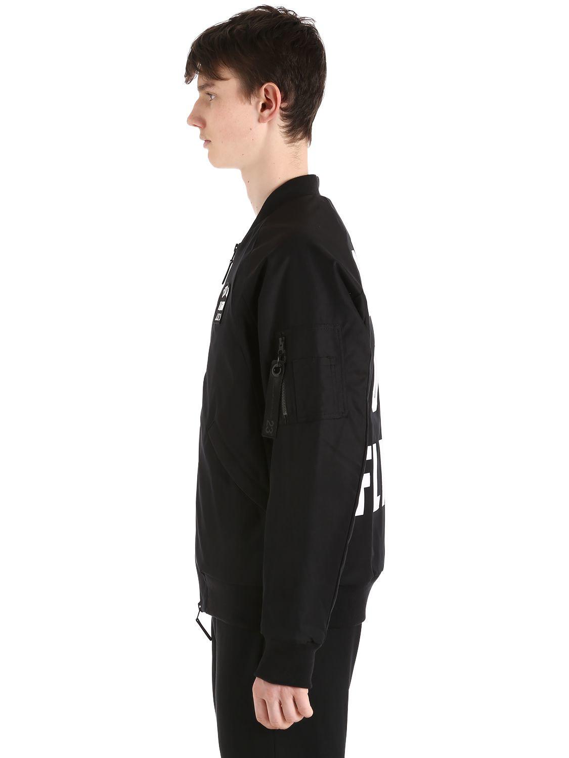 Nike Air Jordan Wings Ma 1 Bomber Jacket In Black For Men Lyst